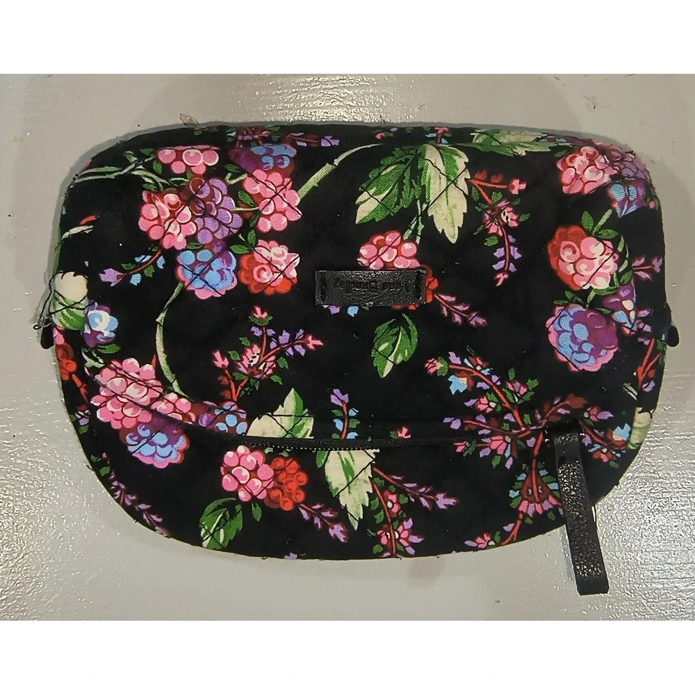 Vera Bradley Winter Berry 3pc Set Crossbody Bag Turnlock Wallet Cosmetic Pouch